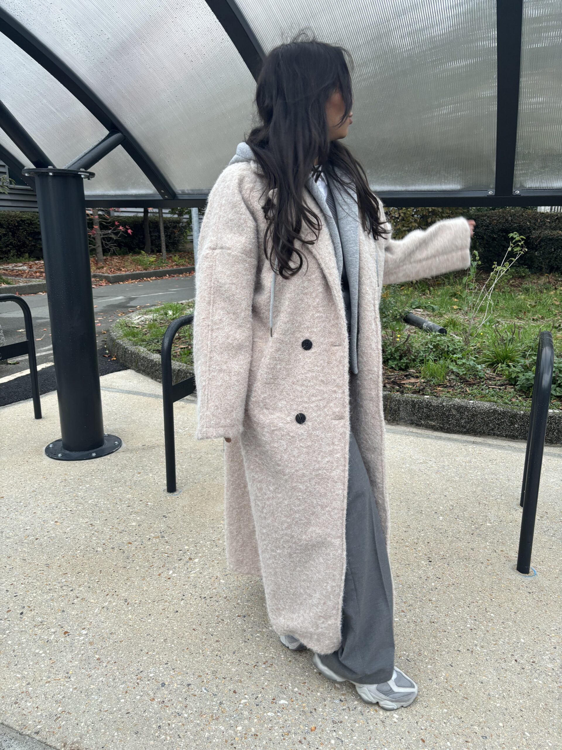 Manteau laine sweat – Image 2